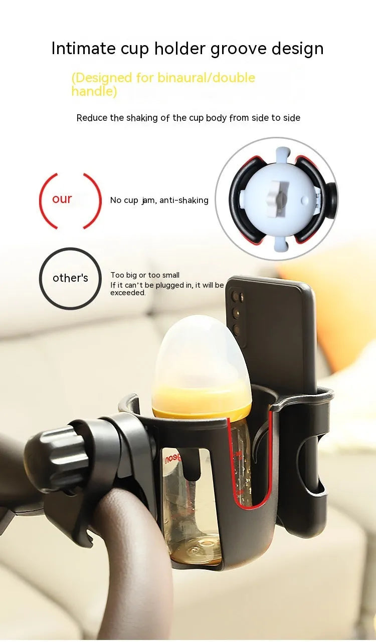 ABS plastic electric car cup holder in black, green, or pink colours measuring 190x100x113mm