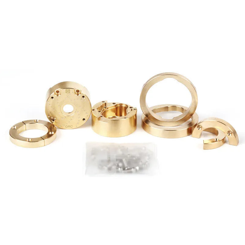 Brass gearbox cover metal accessory for model axle door side