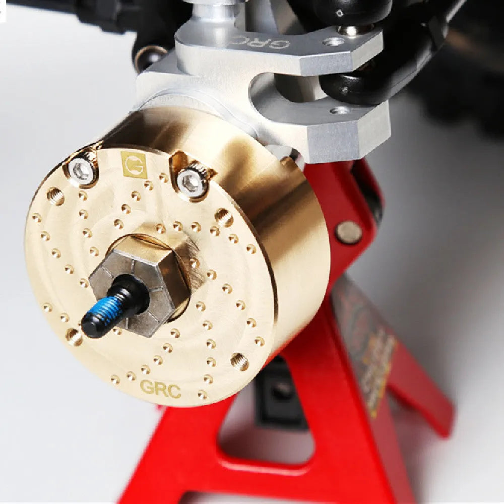 Brass gearbox cover metal accessory for model axle door side