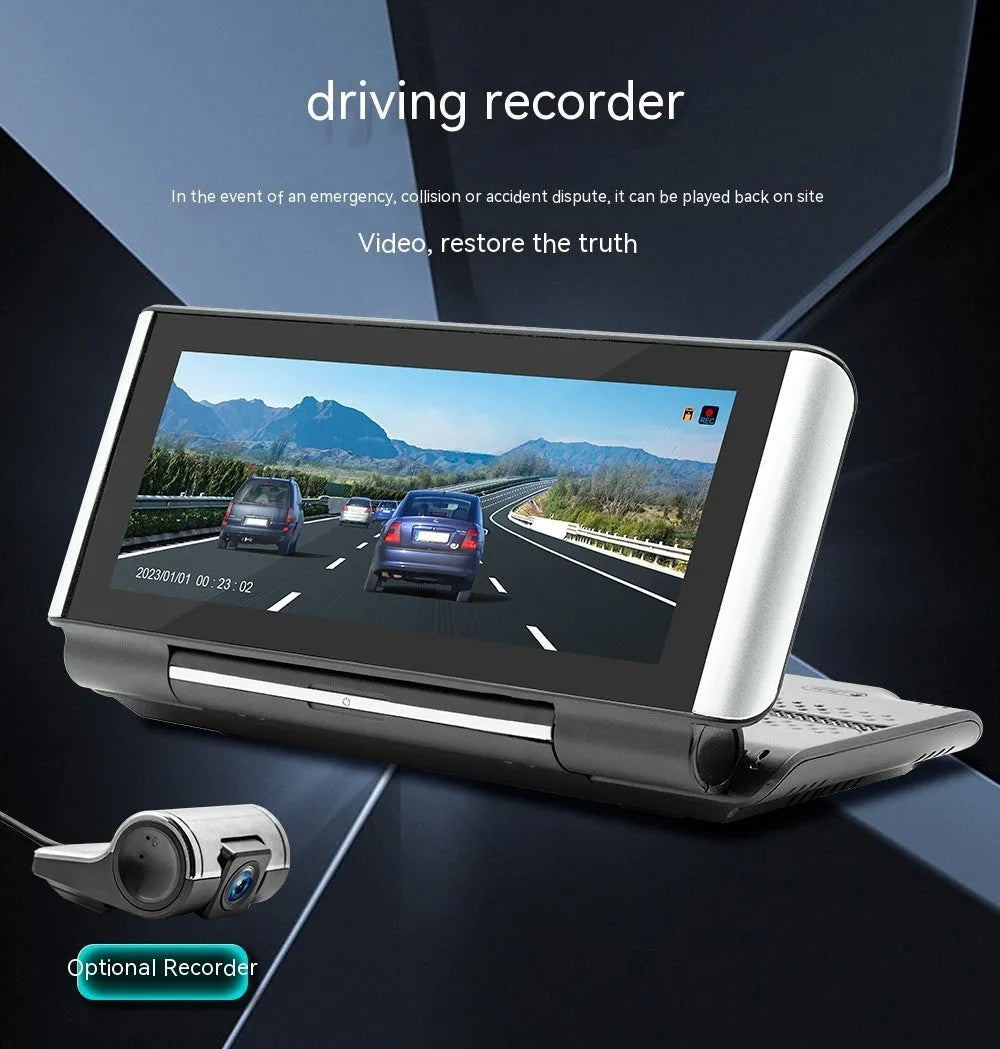 6.86 inch Bluetooth car MP5 player with wireless Carplay on dashboard