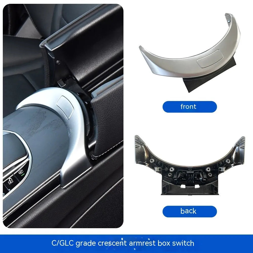 Mercedes-Benz C-Class and GLC-Class armrest button electroplating panel in three finish options
