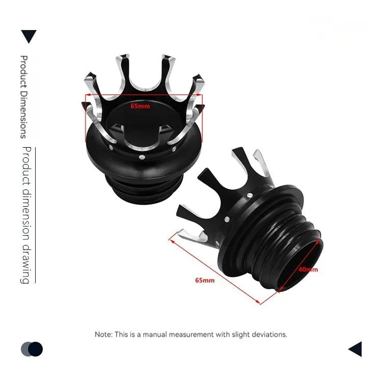 Aluminium alloy Harley-Davidson fuel tank cover for Sportster, Dyna, and Softail models