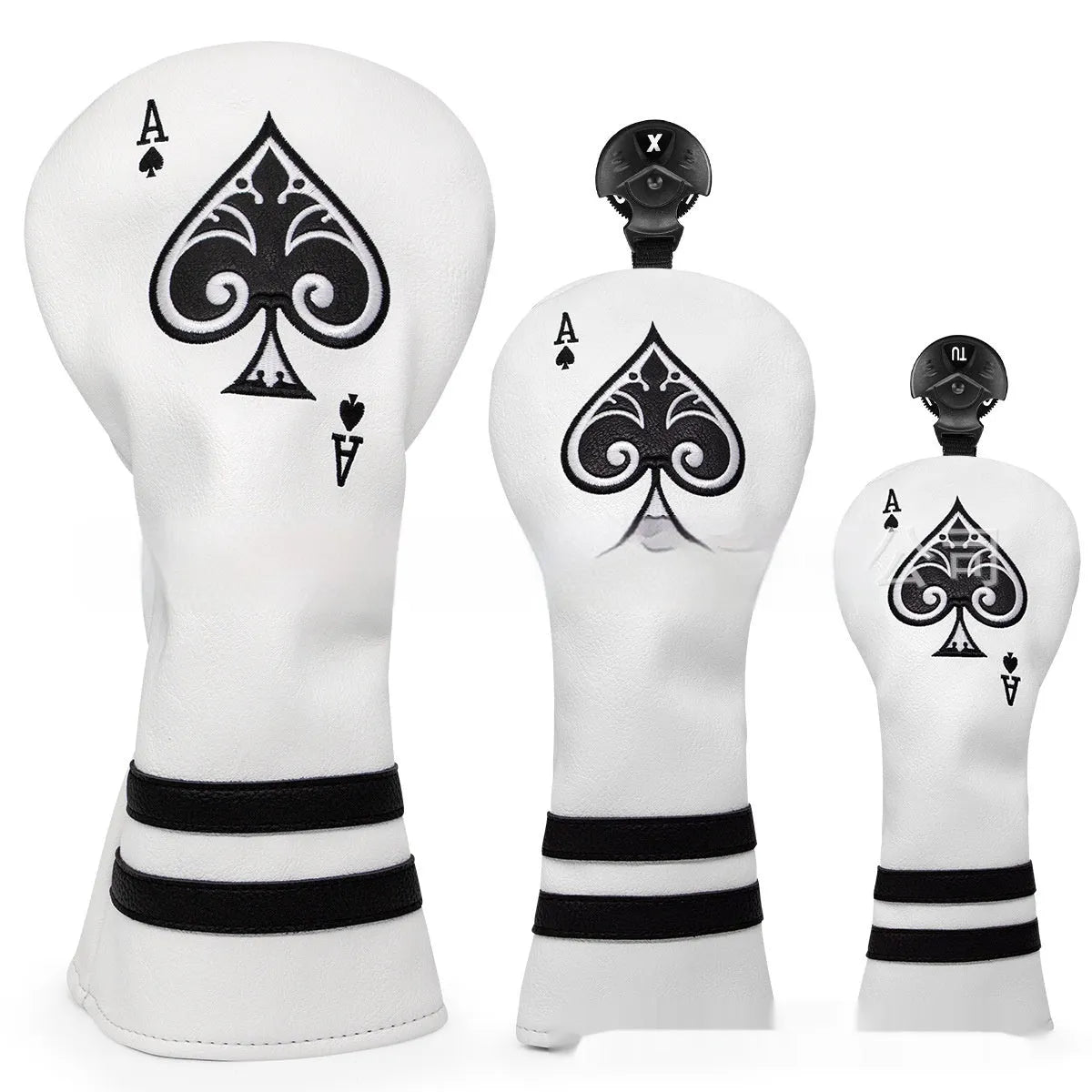 PU golf putter sleeve in one of three colour options showing single-piece construction