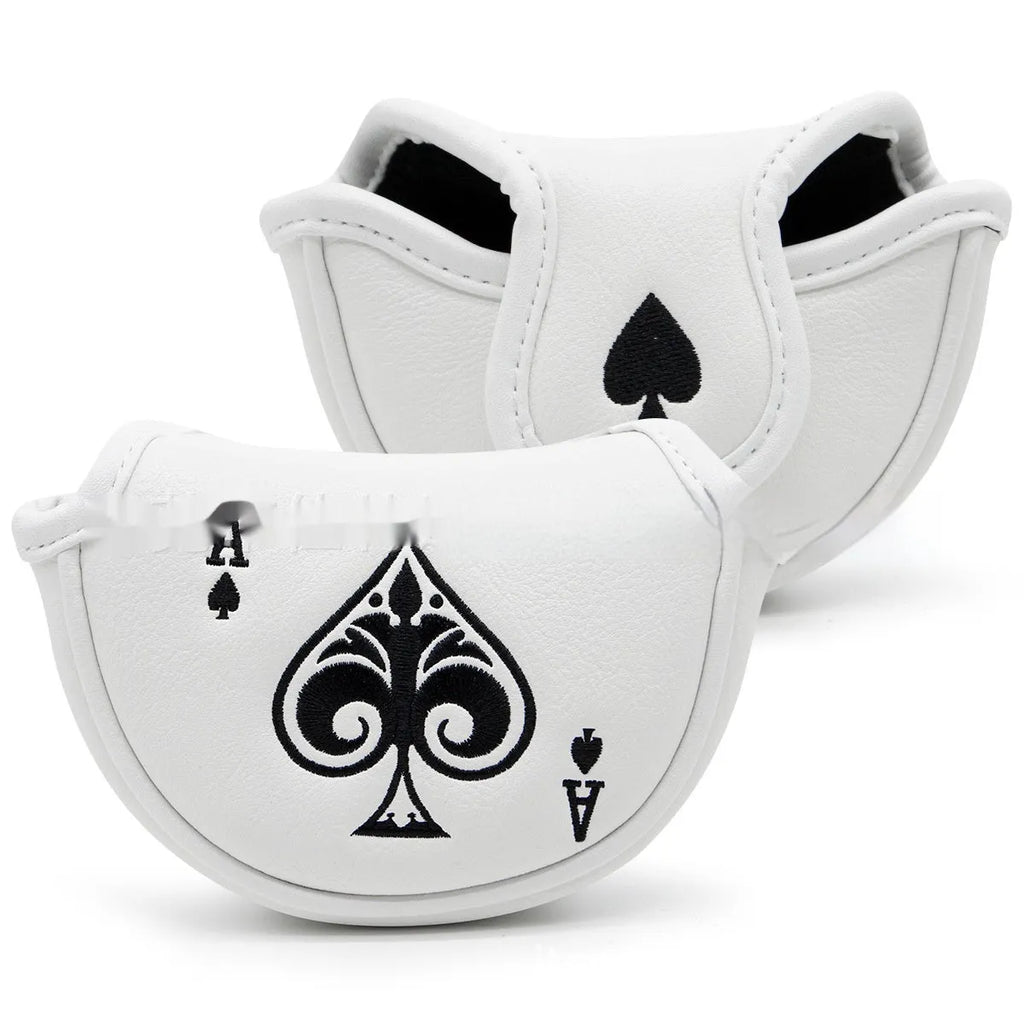 PU golf putter sleeve in one of three colour options showing single-piece construction