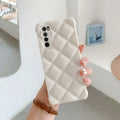 Huawei silicone diamond texture phone case in black green pink or white colours