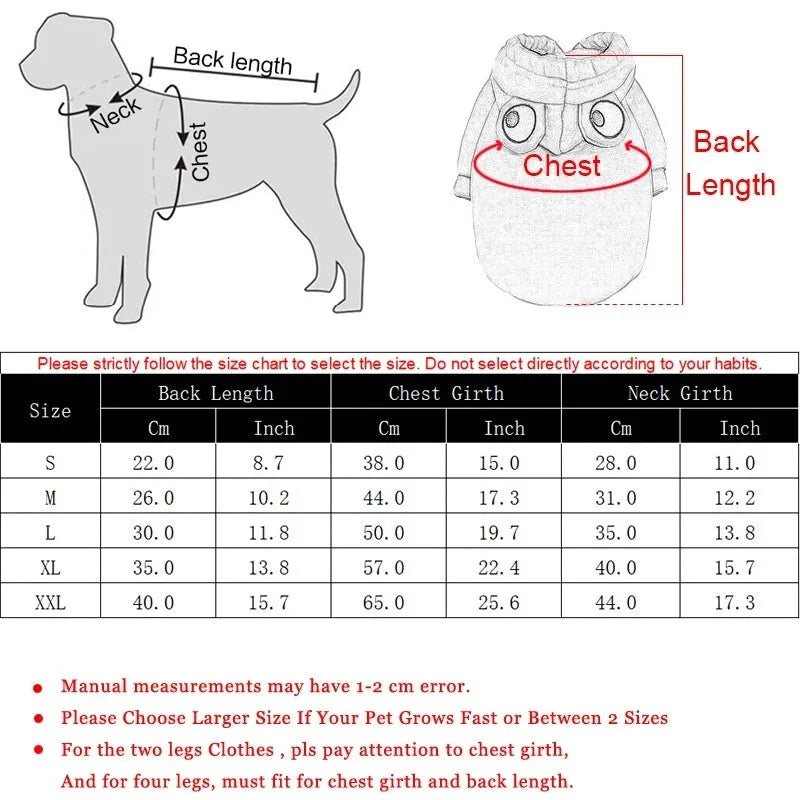 Green frog pattern hoodie on small dog showing four-legged design with hood