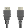 Black HDMI cable with nickel-plated connectors for set-top box connections, available in 1m to 5m lengths