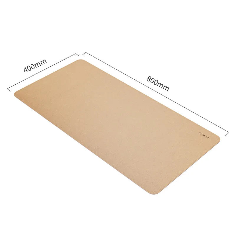 Cork mouse pad in log and brown cork, 200x300mm, 300x600mm, and 400x800mm desk mat sizes