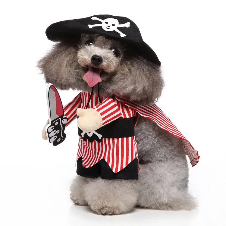 European American style polyester pet clothing in sizes S M L XL with raccoon panda cowboy designs