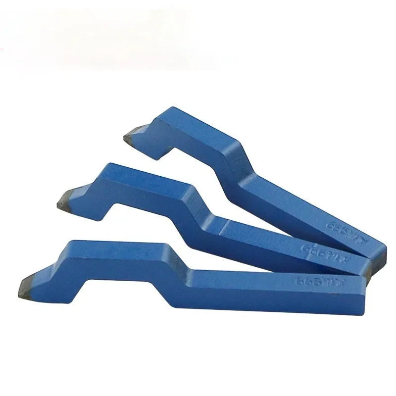 Steel stamping tool for curved alphanumeric characters on jewellery.