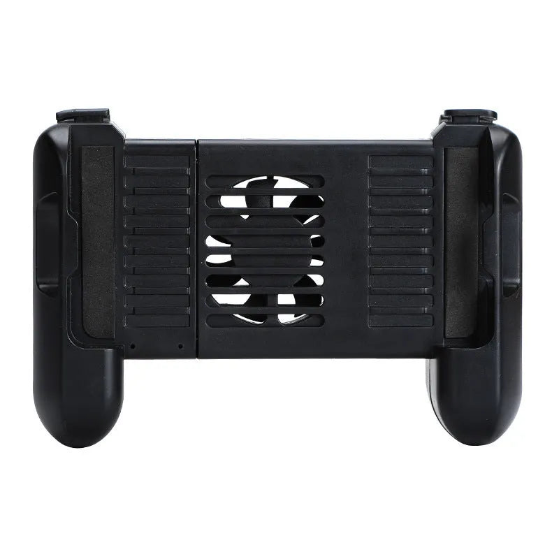 Black Cooling Bluetooth Controller-P2 for iPhone gaming with 157x110x40mm dimensions and 10-hour battery