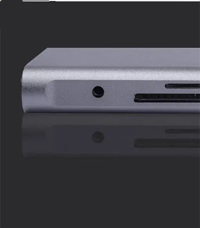 10-in-1 USB C docking station power bank compatible with Apple MacBook and iPhone devices