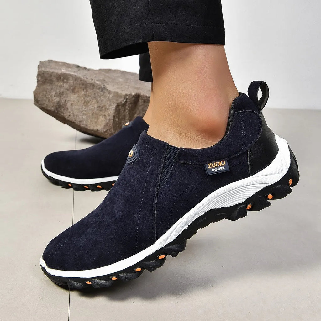 Men's thin shoes with round head toe, shallow mouth design, rubber sole, and PU upper in various colours