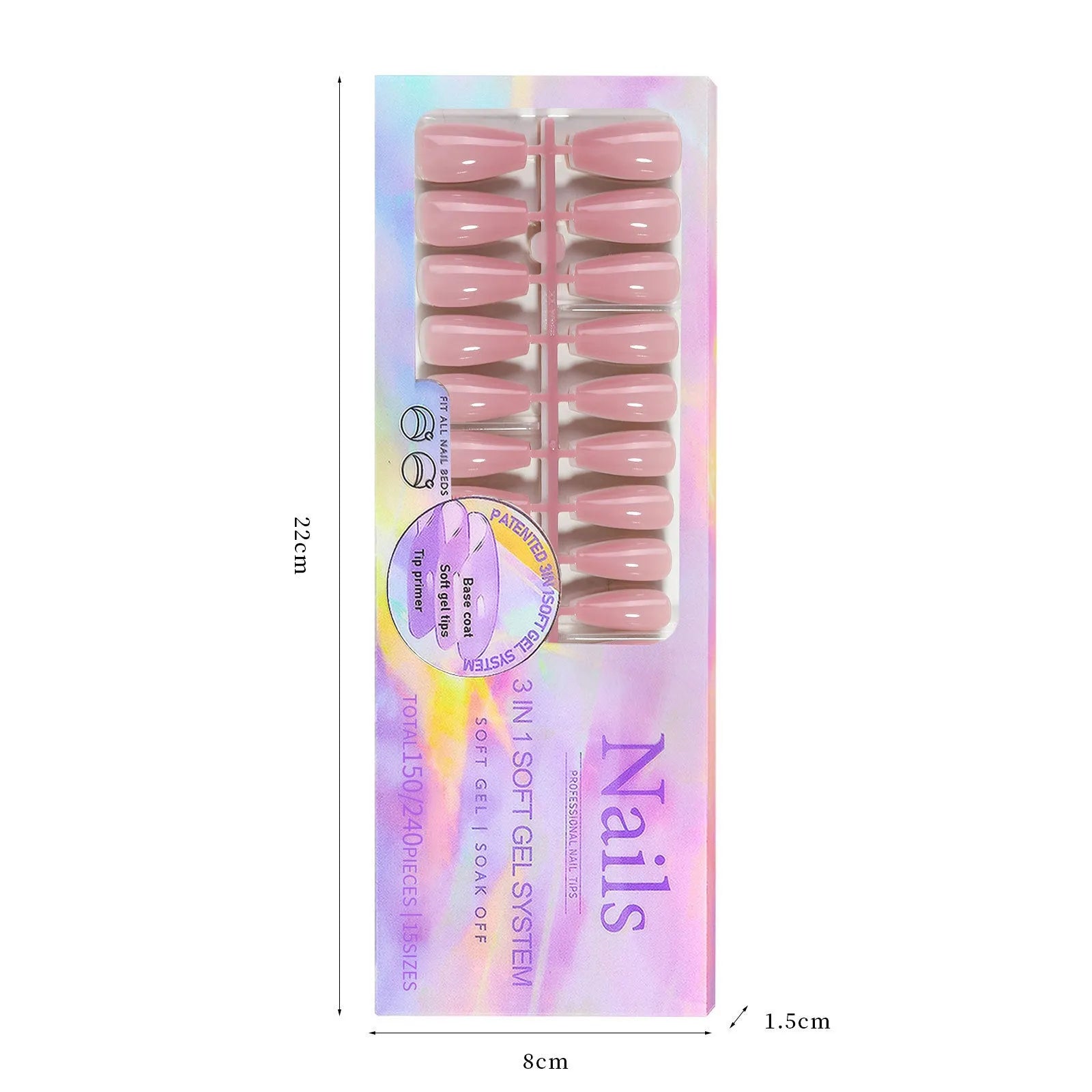 Removable nude nail stickers with seamless armour design displayed in various colour options