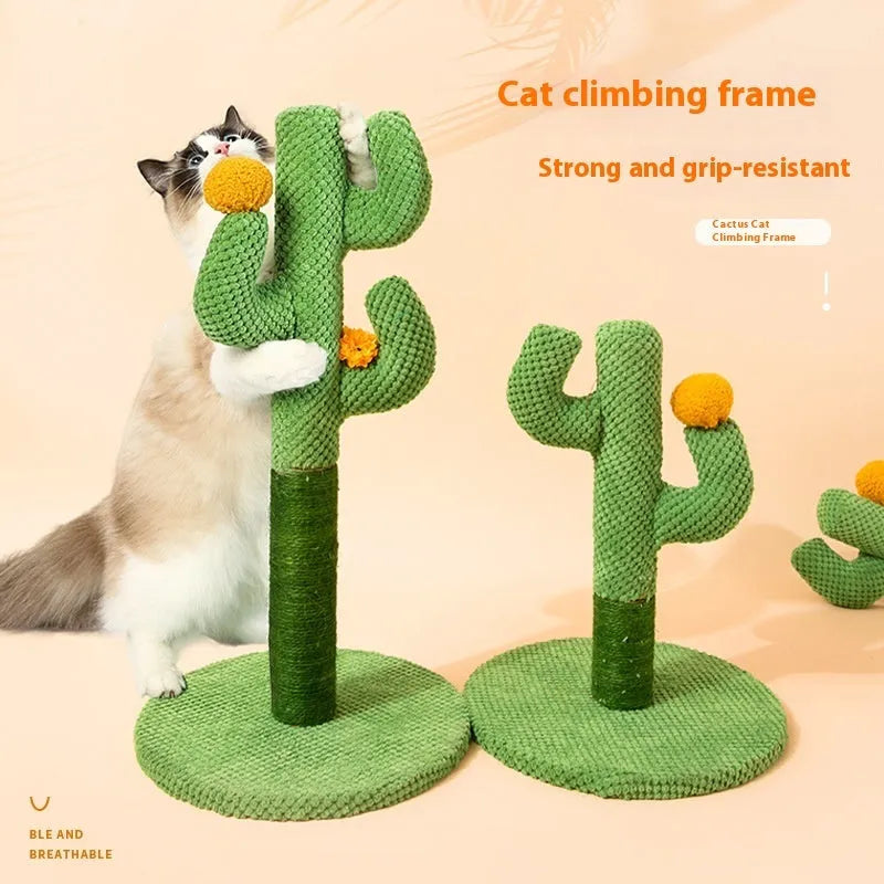 Masson cactus cat scratch board with 50x30cm sisal scratching surface and climbing frame design for cats