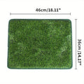 Artificial grass dog toilet training mat on floor in small, medium, and large sizes