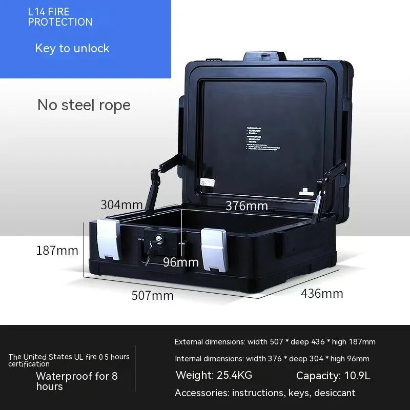 Portable small password safe with mechanical combination lock and compact design