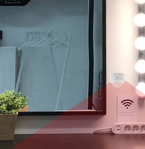 White ZigBee wireless infrared body sensor for smart home motion detection