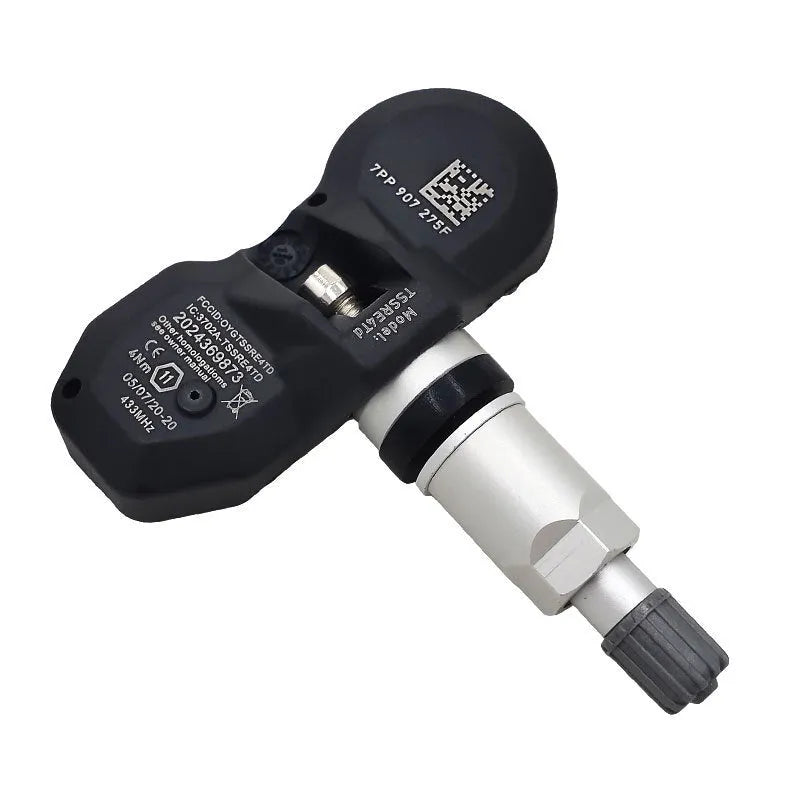Black Audi-compatible car tyre pressure monitor with 1.9-inch LCD display showing pressure readings