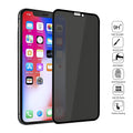 Black tempered glass screen protector for iPhone with high-definition clarity