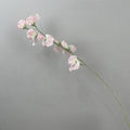Purple flocking fragrant pea silk fake flower bouquet 63cm tall for wedding decor
