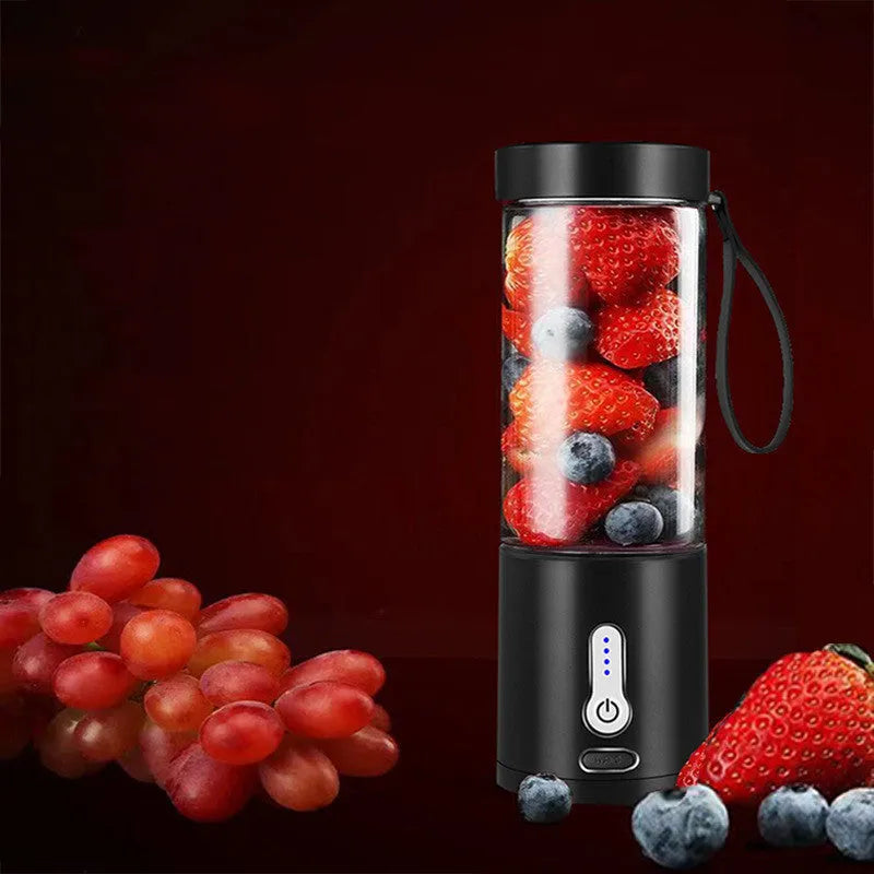 Portable rechargeable blender with 530ml plastic cup in choice of colours