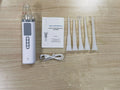 Stainless steel tonsil stone extractor oral cleaning tool in milky white colour