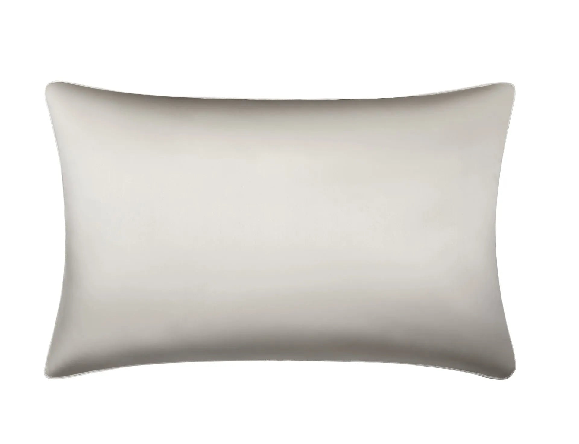 Single silk pillowcase in Bean Paste Purple colour, showing smooth mulberry silk texture and 48 x 74 cm size.