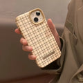 Curry Qianniao TPU phone case with cartoon pattern for iPhone, rear cover in Curry Thousand Birds or Curry Checker