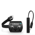 Compact black HDMI mobile phone to TV adapter dongle for 1080p screen mirroring.