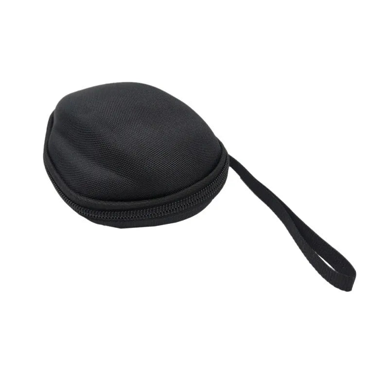 Black mouse storage box with handle, made from nylon 1200D and 6mm EVA with soft shock-resistant interior