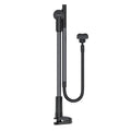 Lazy phone holder in aluminium alloy and plastic with 64-90mm clamp and 90mm base clip for table or bed head