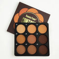 Dark matte makeup palette with 9 colours, repair disk, for punk INS national fashion styles