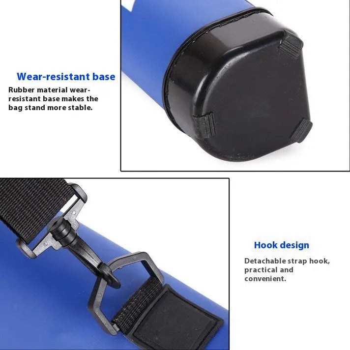 Hard cover fishing rod bag in four colours measuring 1.25 metres length