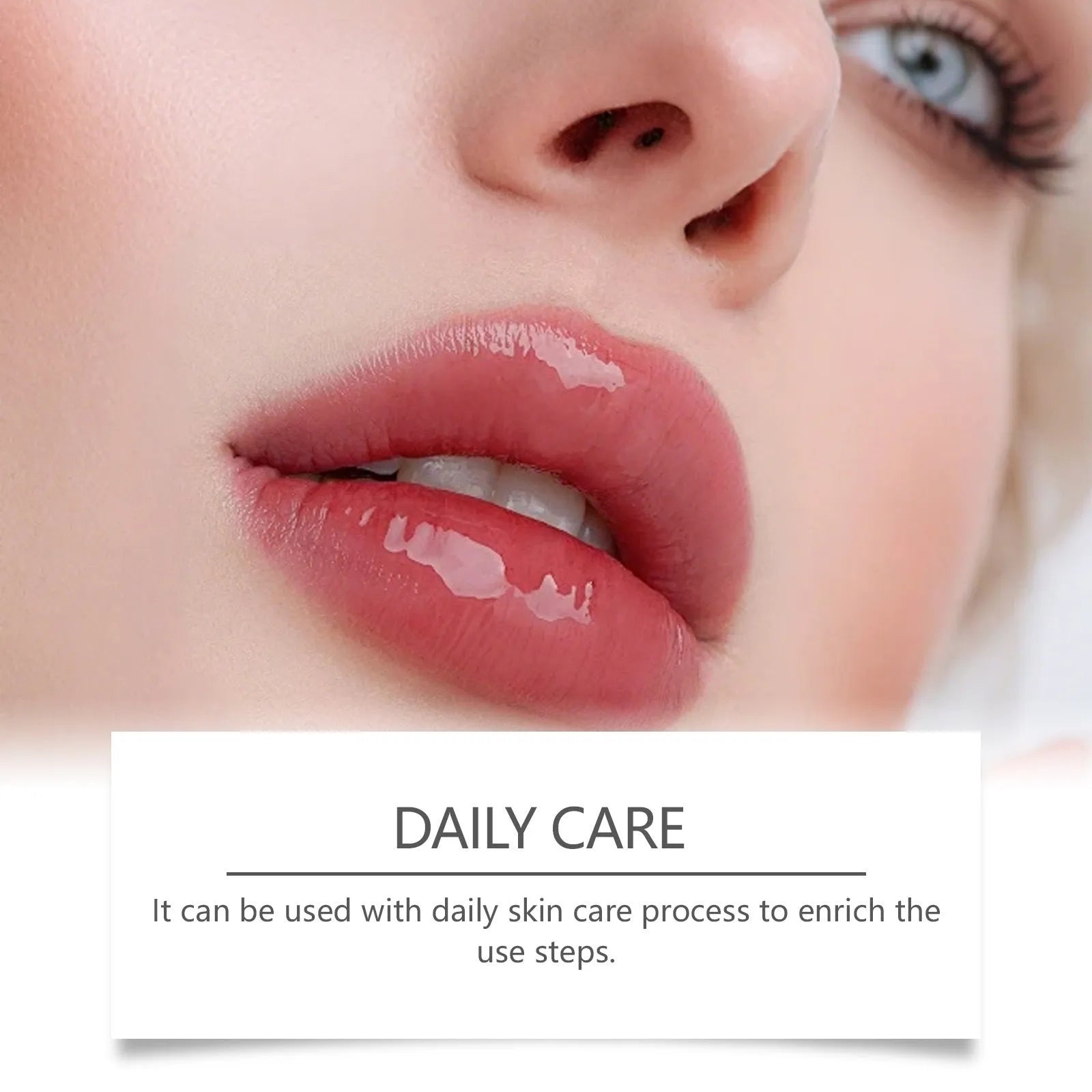 Silicone lip nursing adhesive bandage for moisturising lip care measuring 8cm by 12cm