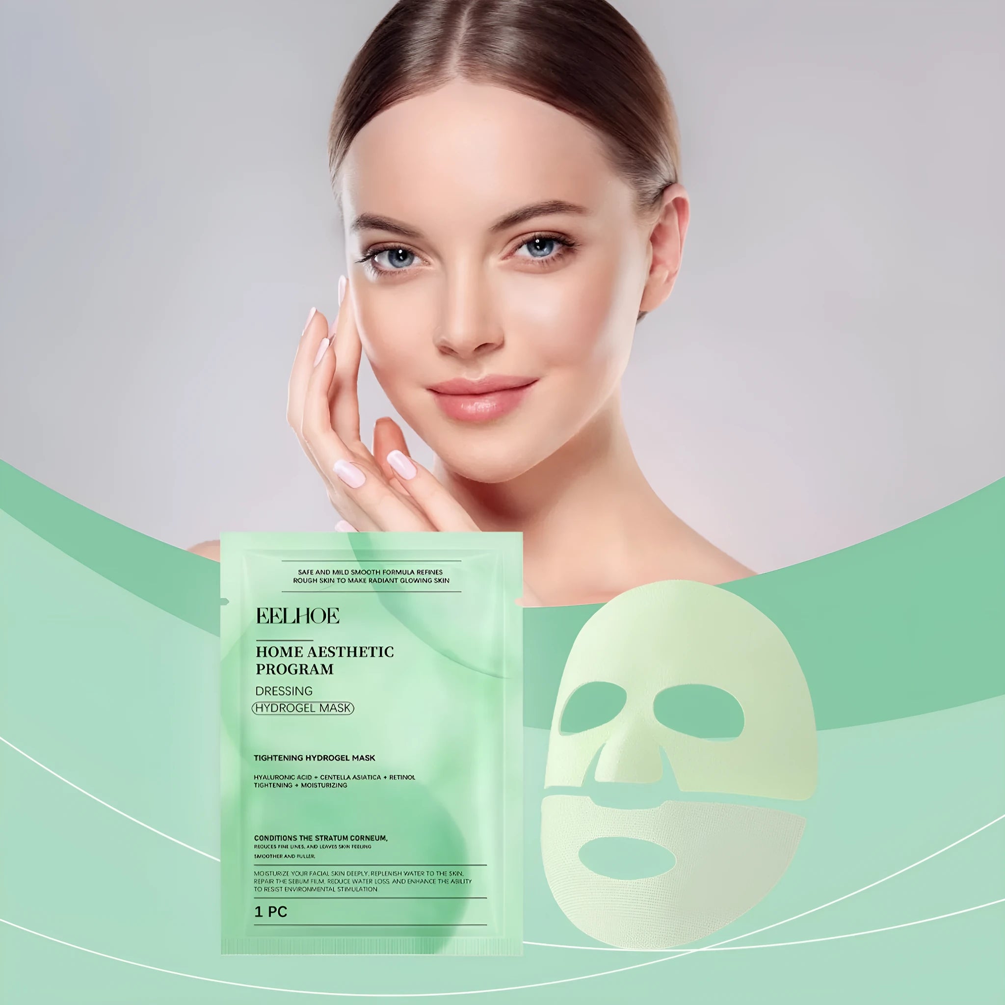 Retinol Hydrating Facial Sheet Mask with Hyaluronic Acid and Centella Asiatica Extract