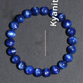 Blue crystal bracelet with geometric beads and Ruyi design element in multiple size options from 5mm to 12mm