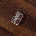 Transparent acrylic hand account seal with laser engraving, 12mm height