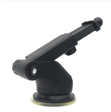 Universal telescopic car navigation bracket with adjustable arm and 360-degree rotation for phone mounting