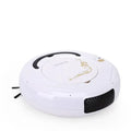 Lazy Smart Vacuum Cleaner floor sweeping robot in blue, black, or white colours with charging cable and accessories