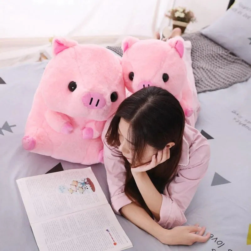 Brown boba milk tea plush cushion with fruit-shaped decorations on soft stretch cotton fabric