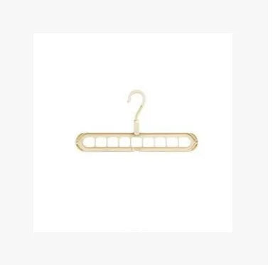 Plastic storage hanger with rotating handle in pink or green, 33 cm long, for heavy clothing