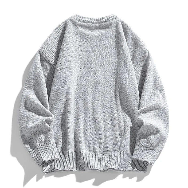 Twist stripes furry pullover sweater in light gray or Cloud Blue, thickened autumn winter top, sizes M to 3XL