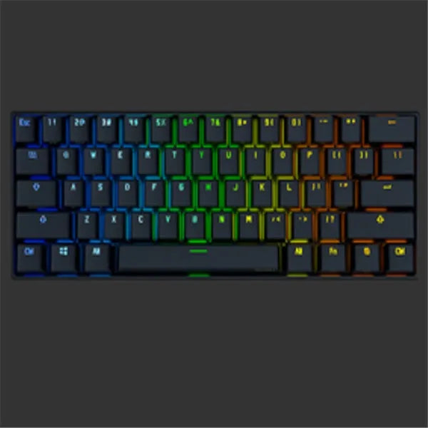 Bluetooth mechanical keyboard in black or white with multimedia keys and ergonomic design.