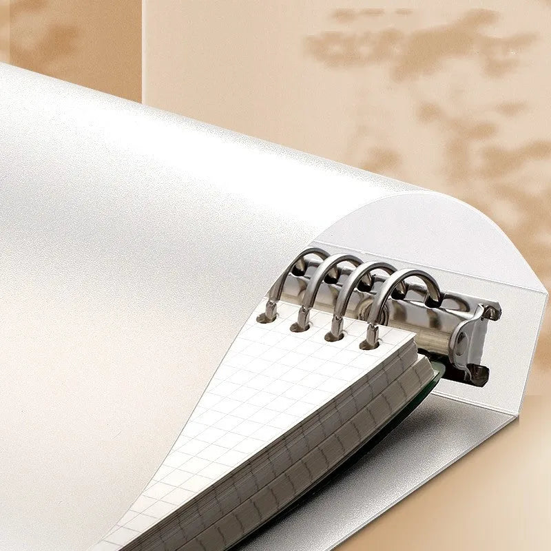 B5 detachable loose-leaf notebook with hard cover showing colour page design options