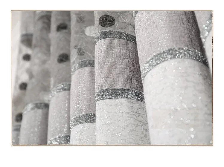 Simple blackout curtain panel showing light-blocking fabric with measurement options from 100cm to 400cm widths
