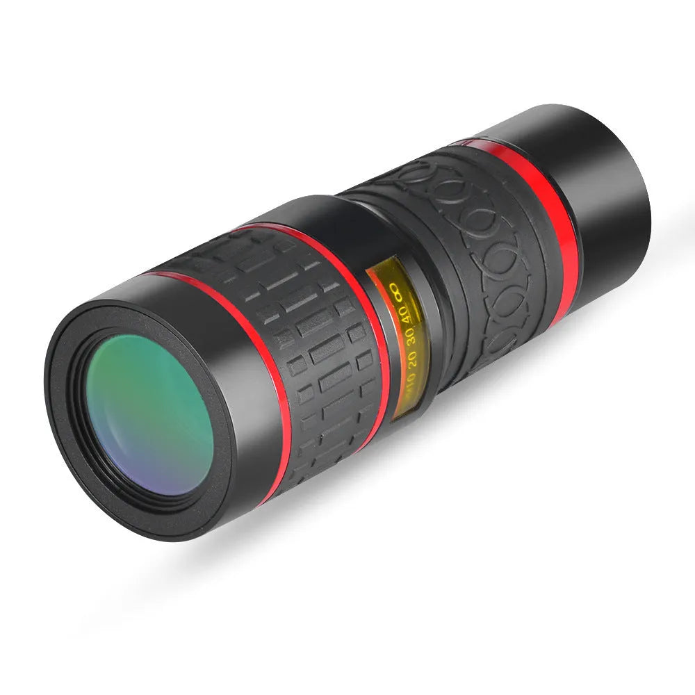 20x mobile phone telescope with universal clip and optical glass lenses for smartphone camera enhancement