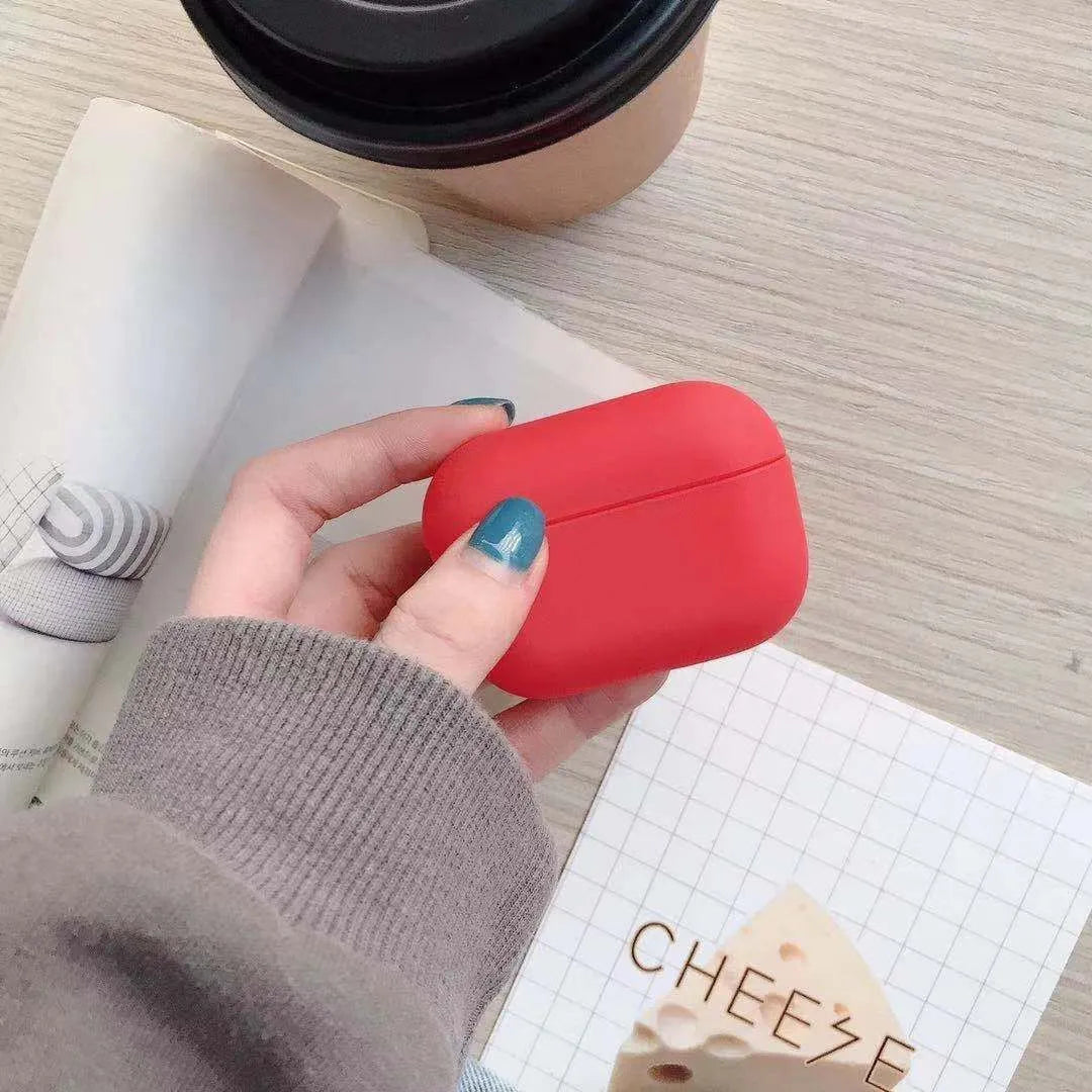 AirPods Pro protective case in multiple colours showing durable plastic construction