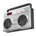 Retro cassette design car air vent diffuser in gold or silver zinc alloy