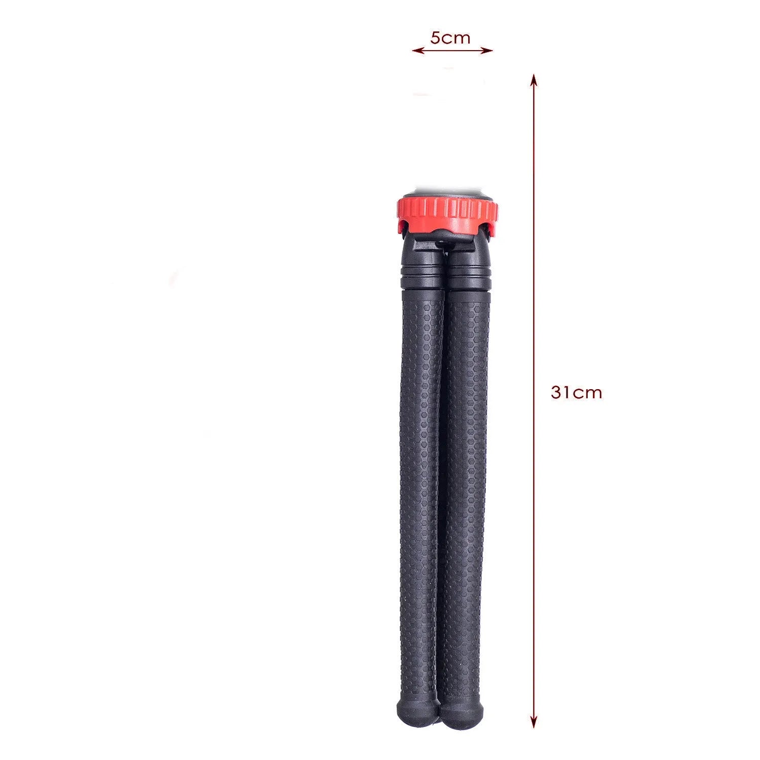 Black octopus flexible tripod stand with spherical gimbal head for mounting phones and cameras.
